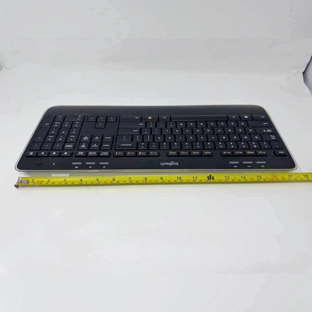 Logitech Wireless Keyboard Full Size Portable Gaming Work Office Typing College